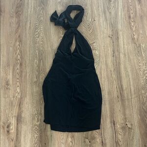 Skims Black Halter Dress